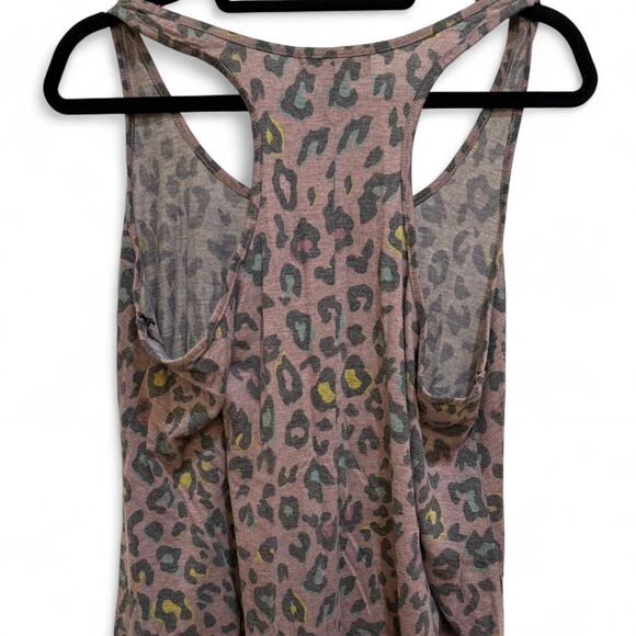 Forever21+ Plus Women's Pink Leopard Print Colorful Racerback Tank Sz 1X - Picture 6 of 6